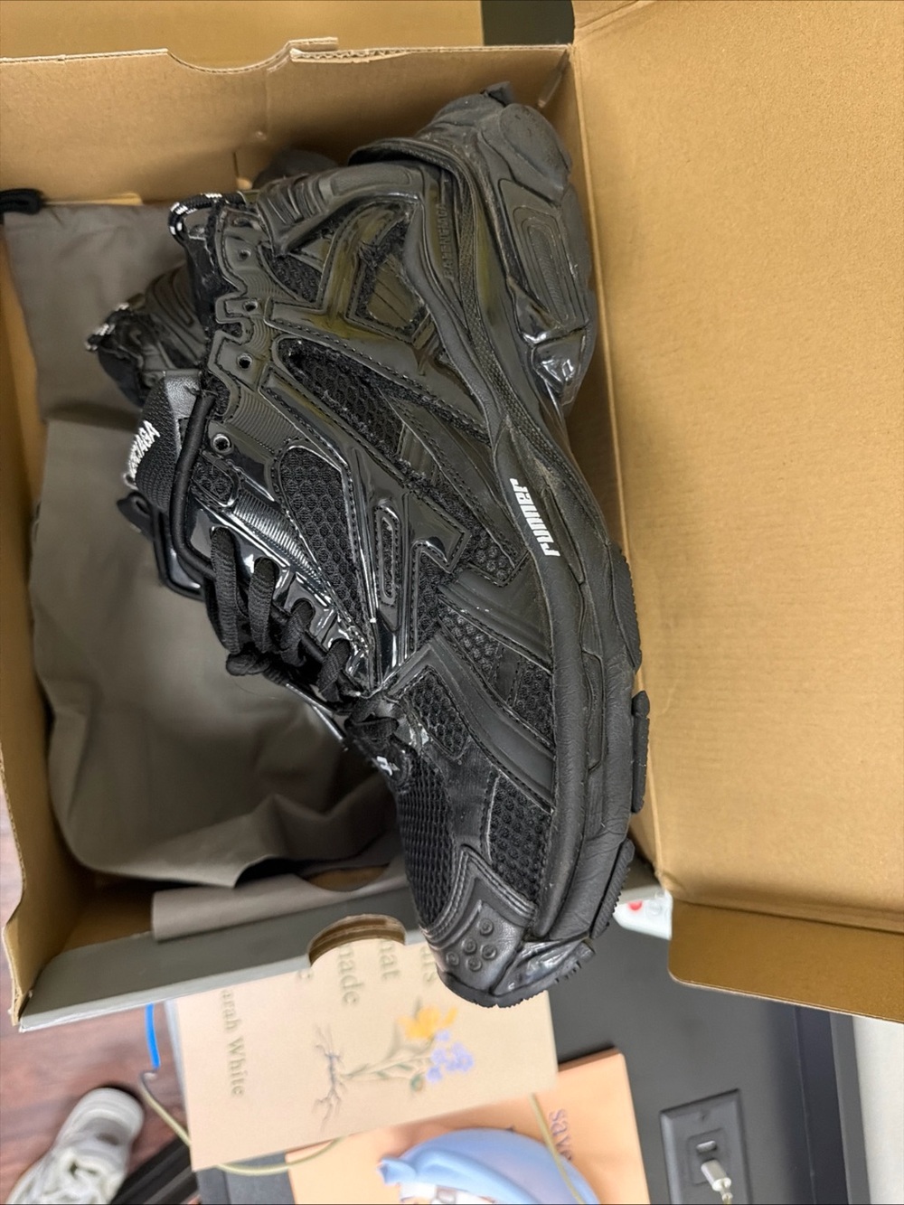 Balenciaga All-Black Runner Sneakers